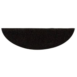 Tapis autoadhésifs de marches 5 pcs Marron 56x17x3cm Aiguilleté 