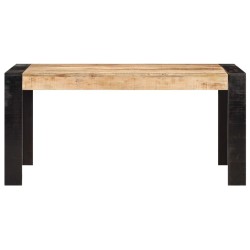 Table de salle à manger 160x80x76 cm Bois de manguier solide 