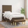 Sommier à lattes de lit avec matelas Marron foncé 80x200 cm 
