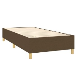 Sommier à lattes de lit avec matelas Marron foncé 80x200 cm 