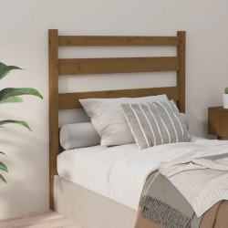Tête de lit Marron miel 81x4x100 cm Bois massif de pin 