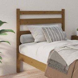Tête de lit Marron miel 81x4x100 cm Bois massif de pin 