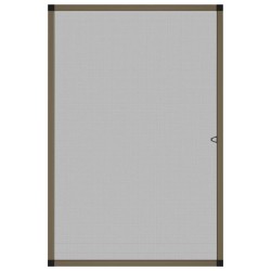 Moustiquaire pour fenêtres Marron 80x120 cm 