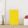 Sacs en papier 50 pcs avec poignées jaune 21x11x36 cm 