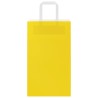 Sacs en papier 50 pcs avec poignées jaune 21x11x36 cm 