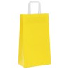 Sacs en papier 50 pcs avec poignées jaune 21x11x36 cm 