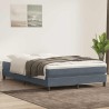 Sommier à lattes de lit et matelas gris foncé 160x210cm velours 