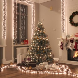Guirlande lumineuse à LED groupées 400LED Blanc chaud 7,4 m PVC 
