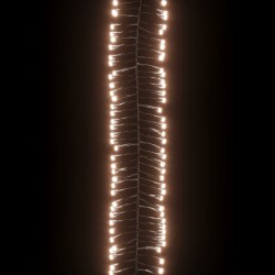 Guirlande lumineuse à LED groupées 400LED Blanc chaud 7,4 m PVC 