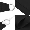 Voile de parasol tissu oxford triangulaire 3,6x3,6x3,6 m noir 