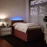 Sommier à lattes de lit avec matelas Rose 100x200 cm Velours 