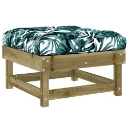 Salon de jardin 4 pcs avec coussins bois de pin imprégné 