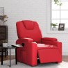 Fauteuil inclinable électrique Rouge Similicuir 