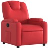 Fauteuil inclinable électrique Rouge Similicuir 