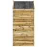 Abri à outils avec porte 107x107x220 cm Bois de pin imprégné 