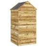 Abri à outils avec porte 107x107x220 cm Bois de pin imprégné 