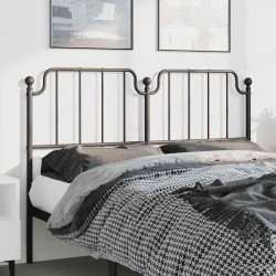 Tête de lit métal noir 135 cm 