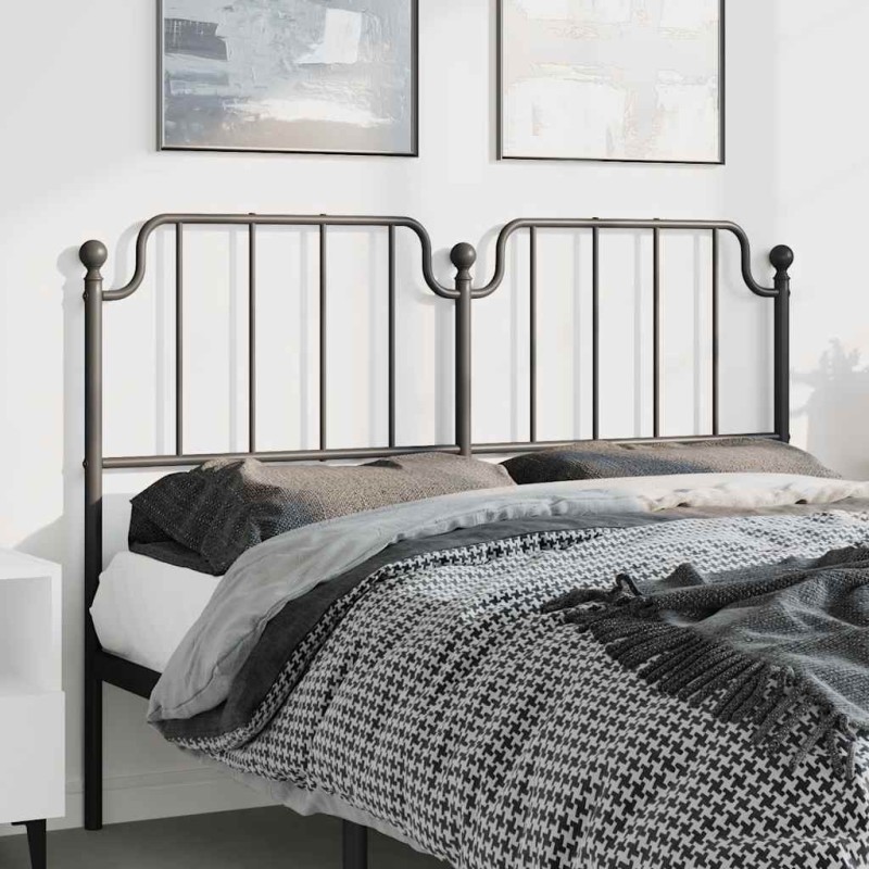 Tête de lit métal noir 135 cm Tête de lit métal noir 135 cm