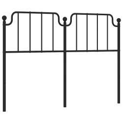 Tête de lit métal noir 135 cm 