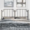 Tête de lit métal noir 135 cm 
