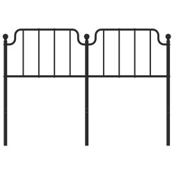 Tête de lit métal noir 135 cm 