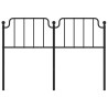 Tête de lit métal noir 135 cm 