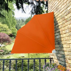 Auvent latéral pliable de balcon Terre cuite 140x140 cm 
