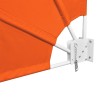 Auvent latéral pliable de balcon Terre cuite 140x140 cm 