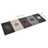 Tapis de sol de cuisine lavable Étoile 45x150 cm 