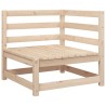 Salon de jardin 6 pcs bois de pin massif 