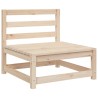 Salon de jardin 6 pcs bois de pin massif 