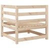 Salon de jardin 6 pcs bois de pin massif 