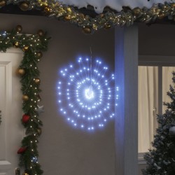 Étoile rayonnante de Noël 140 LED 2 pcs blanc froid 17 cm 