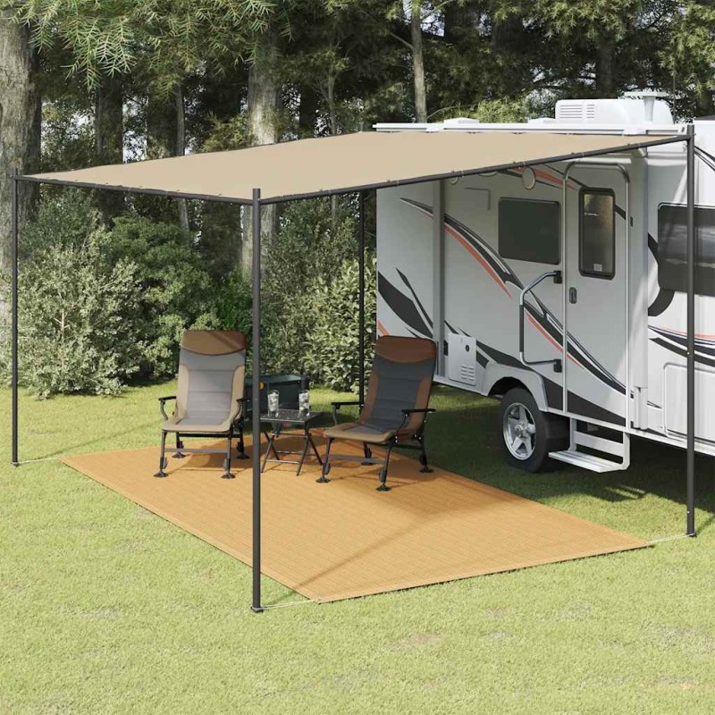 Tapis de tente sable 200x400 cm PEHD 