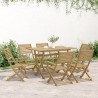 Ensemble à manger de jardin 7 pcs Bois d'acacia solide 