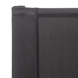 Chaises de jardin lot de 4 Textilène et acier inoxydable Gris 