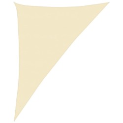 Voile d'ombrage 160 g/m² Crème 4x5x6,8 m PEHD 