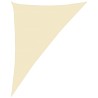 Voile d'ombrage 160 g/m² Crème 4x5x6,8 m PEHD 