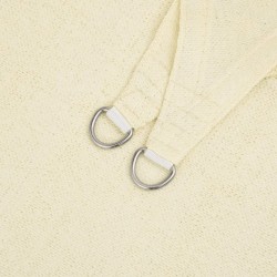 Voile d'ombrage 160 g/m² Crème 4x5x6,8 m PEHD 
