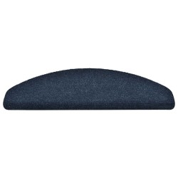 Tapis autoadhésifs de marches 10 pcs Bleu 65x21x4 cm Aiguilleté 