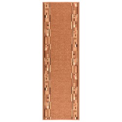 Tapis de couloir antidérapant Marron 67x250 cm 