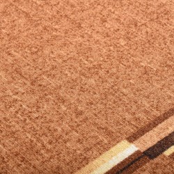 Tapis de couloir antidérapant Marron 67x250 cm 