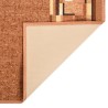 Tapis de couloir antidérapant Marron 67x250 cm 