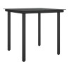 Ensemble à manger de jardin 5 pcs coussins résine tressée acier 