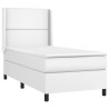Sommier à lattes de lit matelas LED Blanc 80x200cm Similicuir 