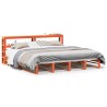 Cadre de lit sans matelas cire marron 180x200cm bois pin massif 