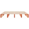 Cadre de lit sans matelas cire marron 180x200cm bois pin massif 