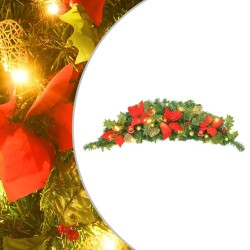 Arche de Noël avec lumières LED Vert 90 cm PVC 
