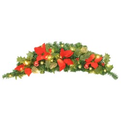 Arche de Noël avec lumières LED Vert 90 cm PVC 