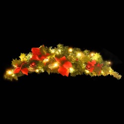 Arche de Noël avec lumières LED Vert 90 cm PVC 